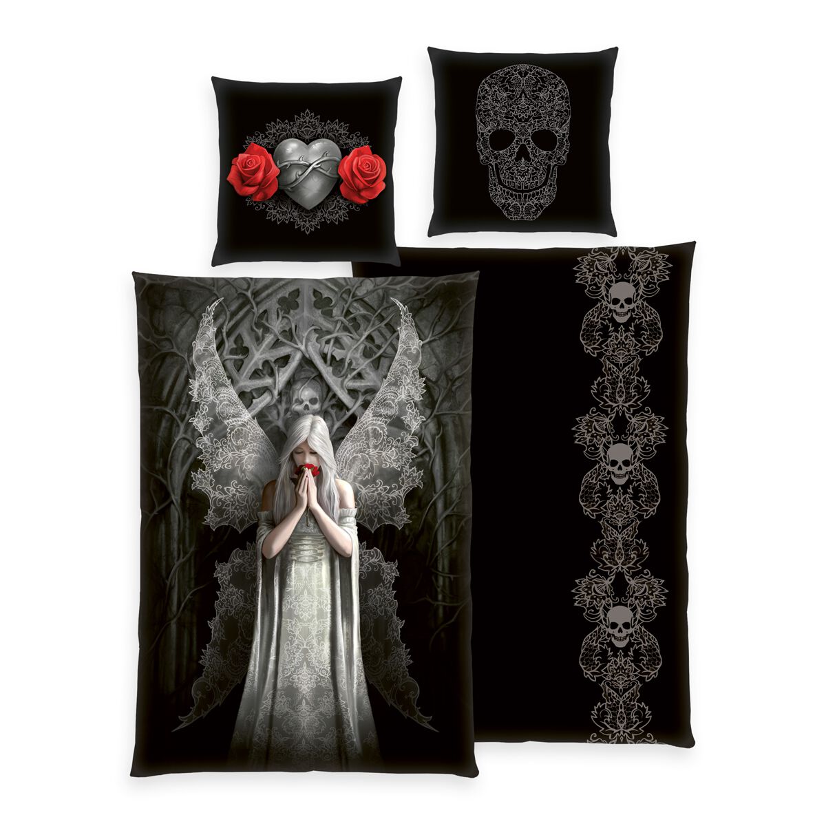 Anne Stokes Dark Gothic Bride Bettwäsche multicolor von Anne Stokes