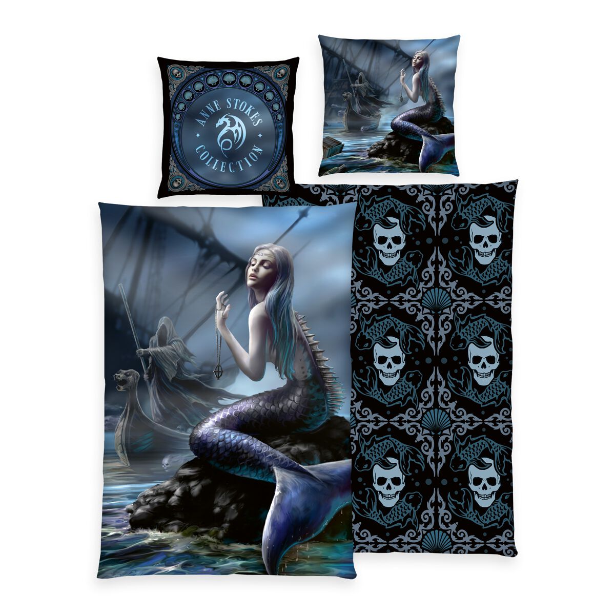 Anne Stokes - Gothic Bettwäsche - Mystic Mermaid von Anne Stokes