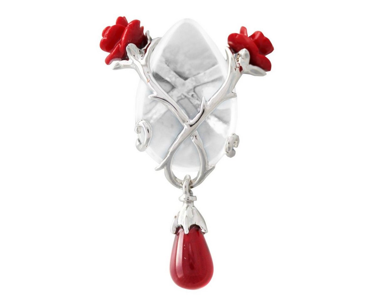 Anne Stokes Kettenanhänger Anne Stokes Kristallhüter Rose und Dorn Anhänger mit Kette, Liebe Par von Anne Stokes