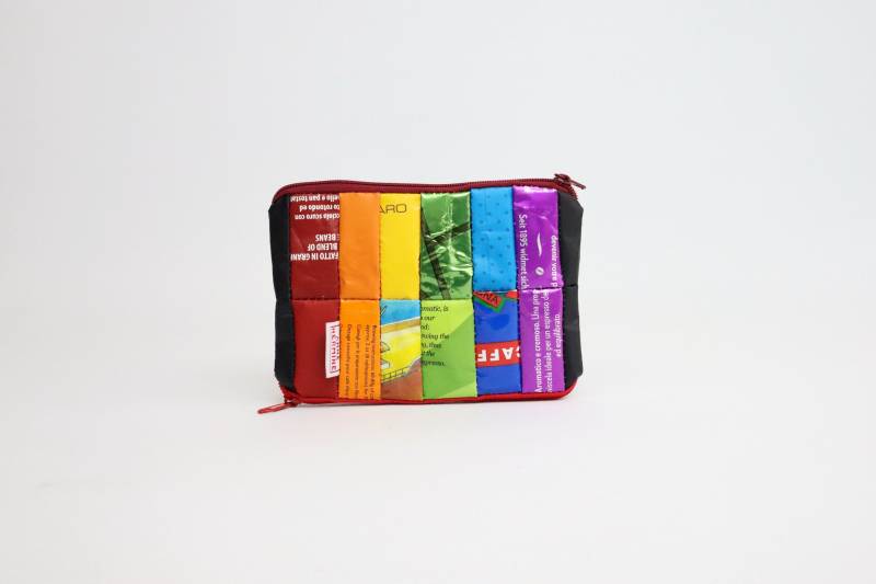 Vegane Geldbörse Regenbogen, Nachhaltiger Geldbeutel, Recycelte Brieftasche, Geschenk, Zerowaste, Kaffeeverpackung, Magic Wallet von AnneHermine