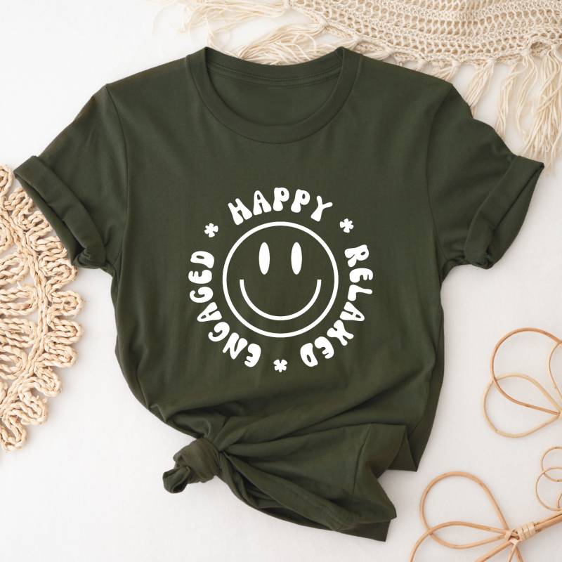 Hre Smiley Gesicht Shirt | Angewandte Verhaltensanalytik Autismusbewusstsein Aba-Shirt Verhaltensanalytiker Sonderpädagogik Abs von AnneMarieApparel