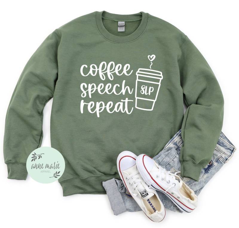 Logopädin Sweatshirt | Slp Logopädie von AnneMarieApparel