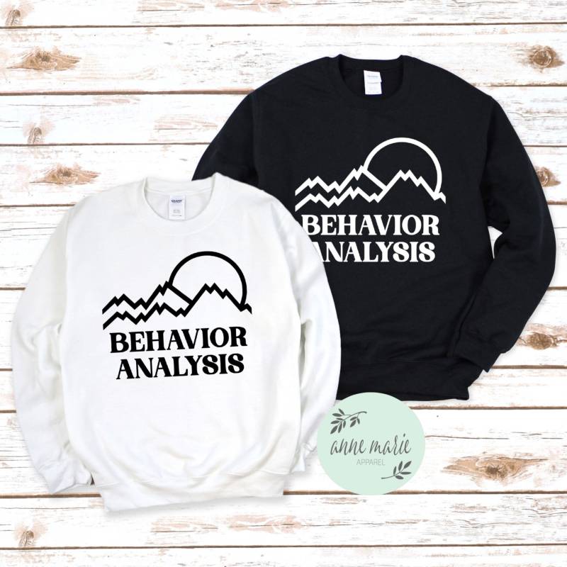 Verhaltenanalyse Berge Sweatshirt | Angewandte Verhalten Analyst Autismus Aba Para von AnneMarieApparel