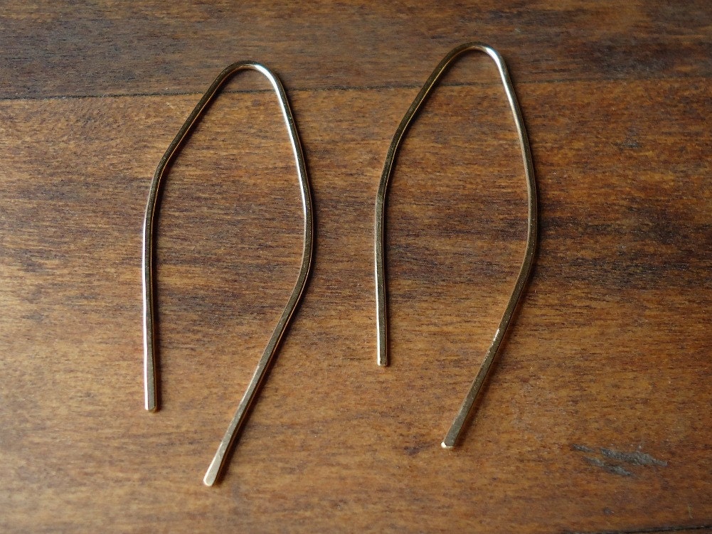 Gold Ohrringe Einfach Jeden Tag von AnneMooreJewelry