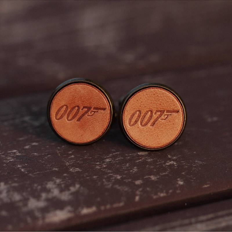 Herren Manschettenknöpfe - Vintage Style James Bond 007 Film Mit Geschenkbox von AnneSoye