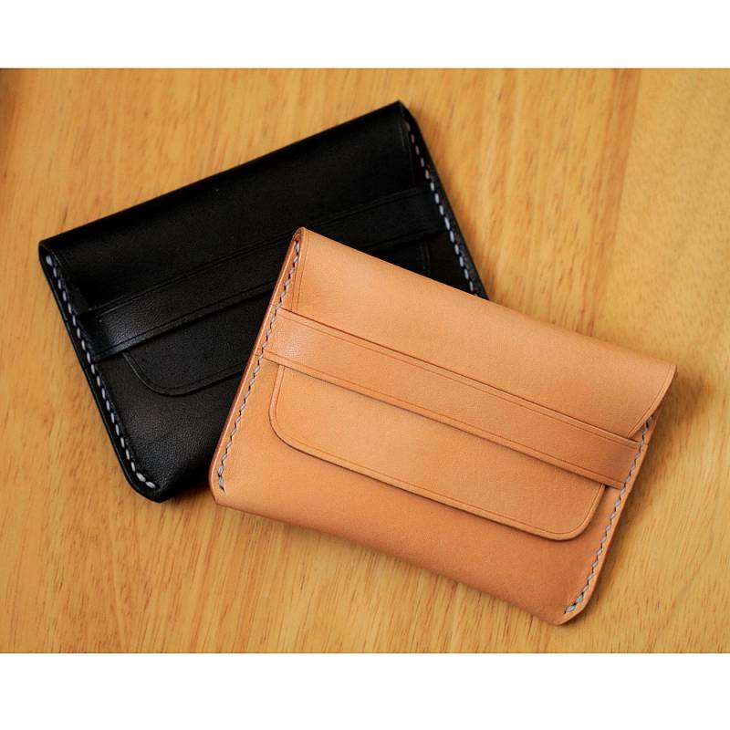 Kartenetui Aus 100% Handgefertigtem, Pflanzlich Gegerbtem Leder von AnneSoye