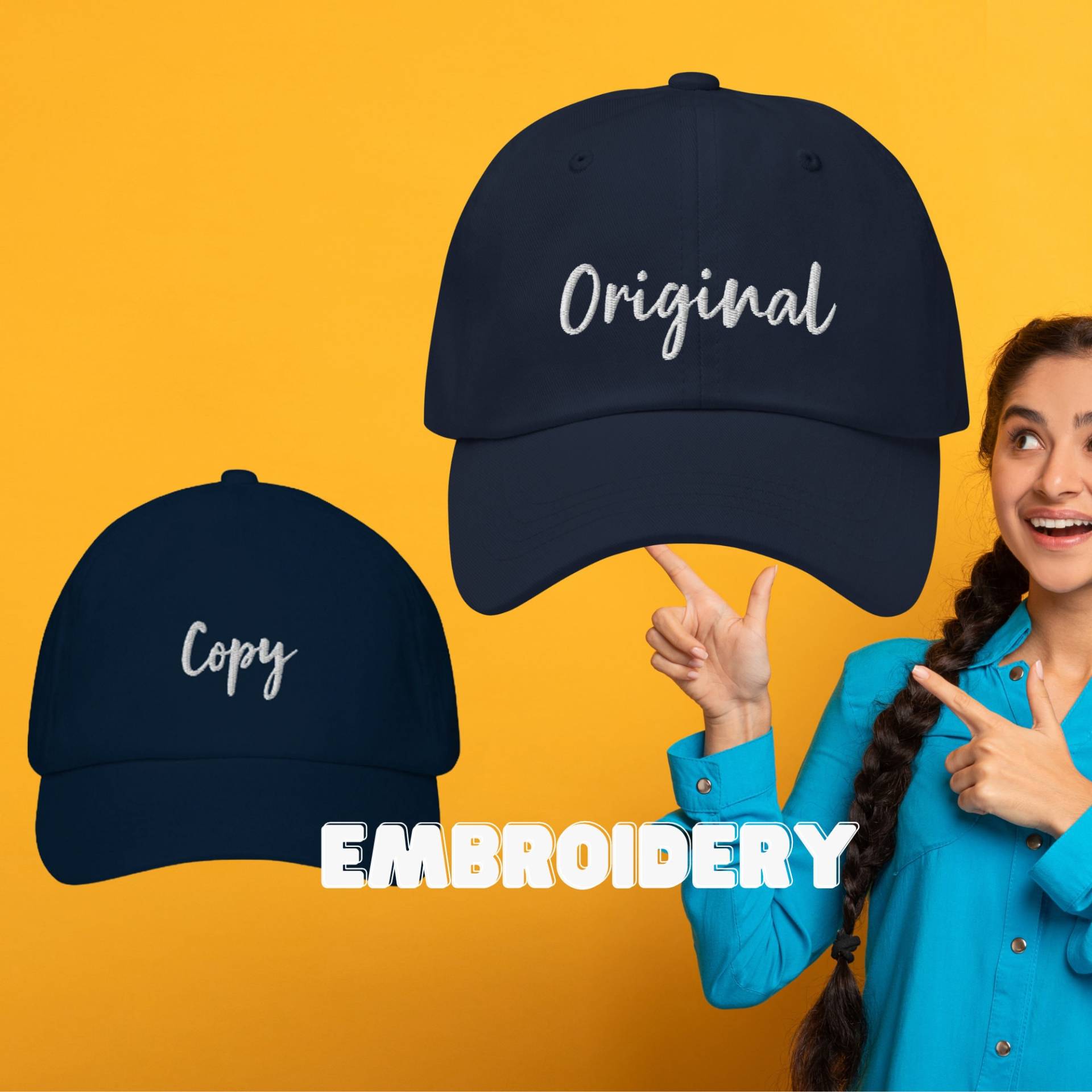 Baseball Kappe - Dad-Hat Bundle Cap/Caps Personalisiert Dein Text Auf Dem Baseball Kappe - Dad-Hat Bundle Cap/Caps Personalisiert Dein Text Auf Dem von AnneStitchy