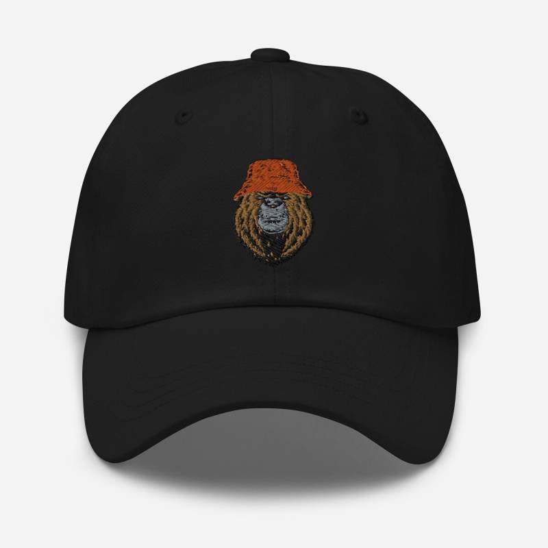 Bear Dad Hat - Adjustable With Embroidered Baseball Cap Stylish Outdoor Adventure Gift Idea von AnneStitchy