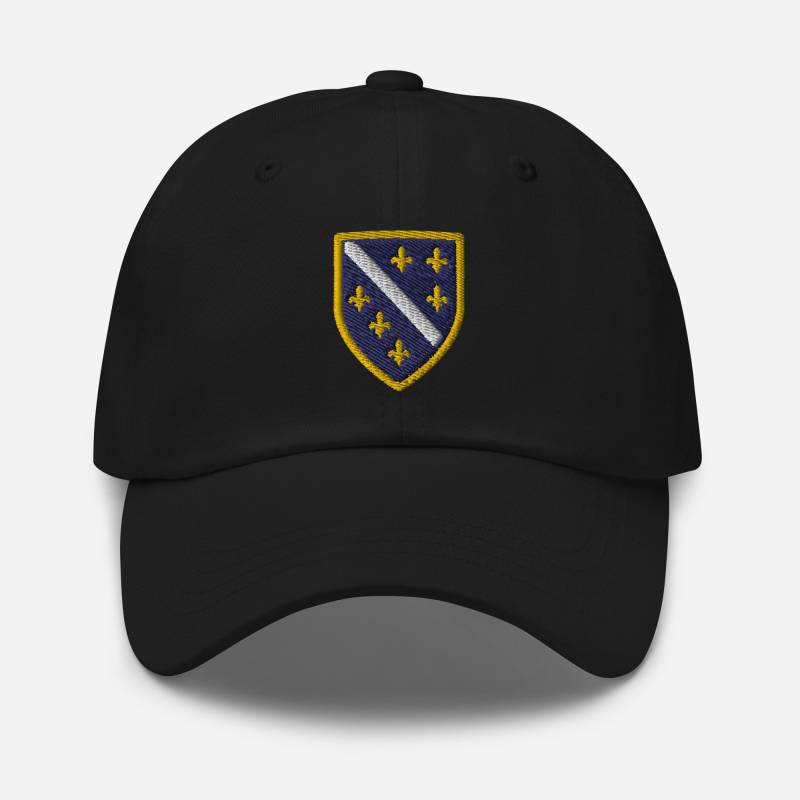 Bosnian Dad-Hat, Bosnia & Herzegovina Embroidered Patch Flag, Ljiljan Flower Coat Of Arms Souvenir Gifts - Multiple Colors von AnneStitchy