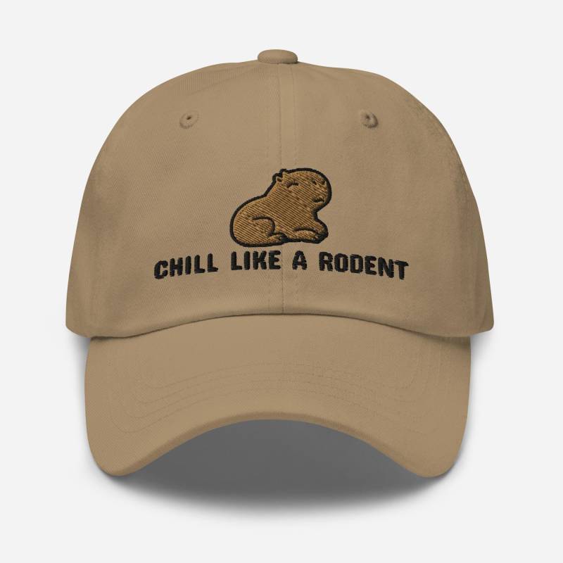 Embroidered Capybara Cap - Ok I Pull Up Hat Meme von AnneStitchy