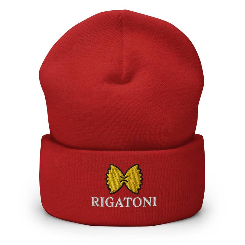 Farfalle Pasta Nudel Mütze Bestickt Beanie Personalisierbar - Verschiedene Farben von AnneStitchy