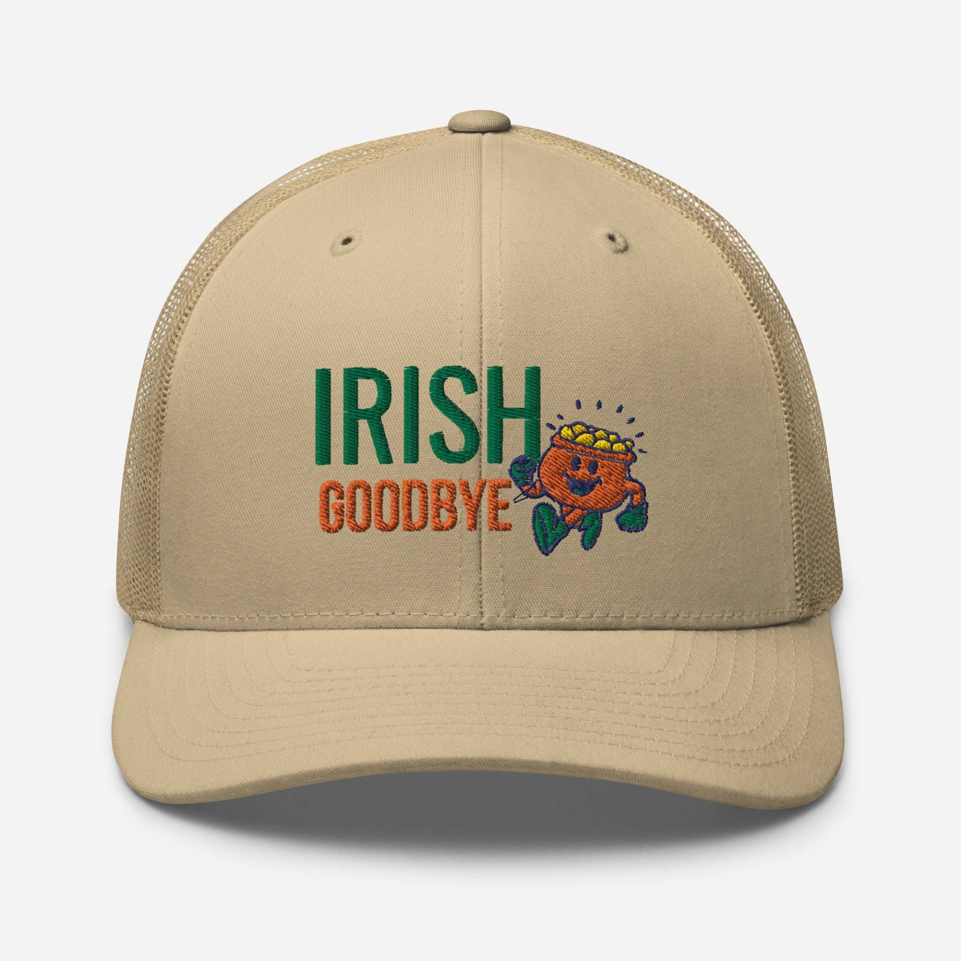 Irish Goodbye Trucker Hat | Embroidered St Patricks Day Party Shamrock Irish Goodbye Trucker Hat | Embroidered St Patricks Day Party Shamrock von AnneStitchy