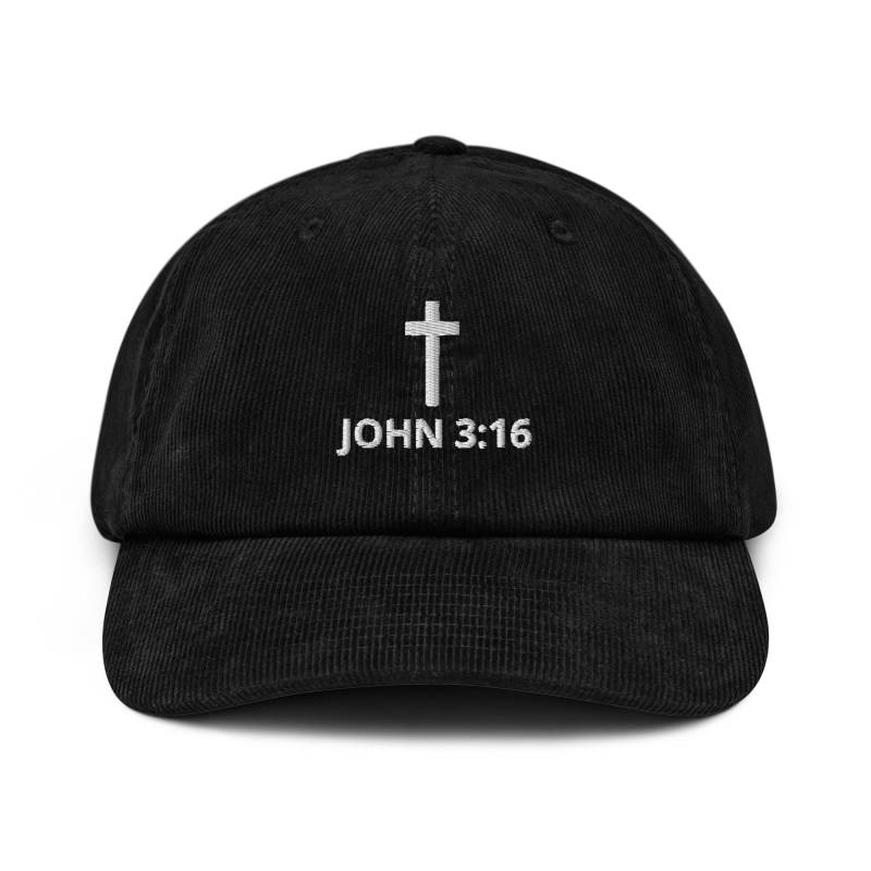 Jesus Christus Kreuz Kruzifix Kappe/Mütze Aus Cord - Personalisierbar Gestickt Mehrere Farben von AnneStitchy