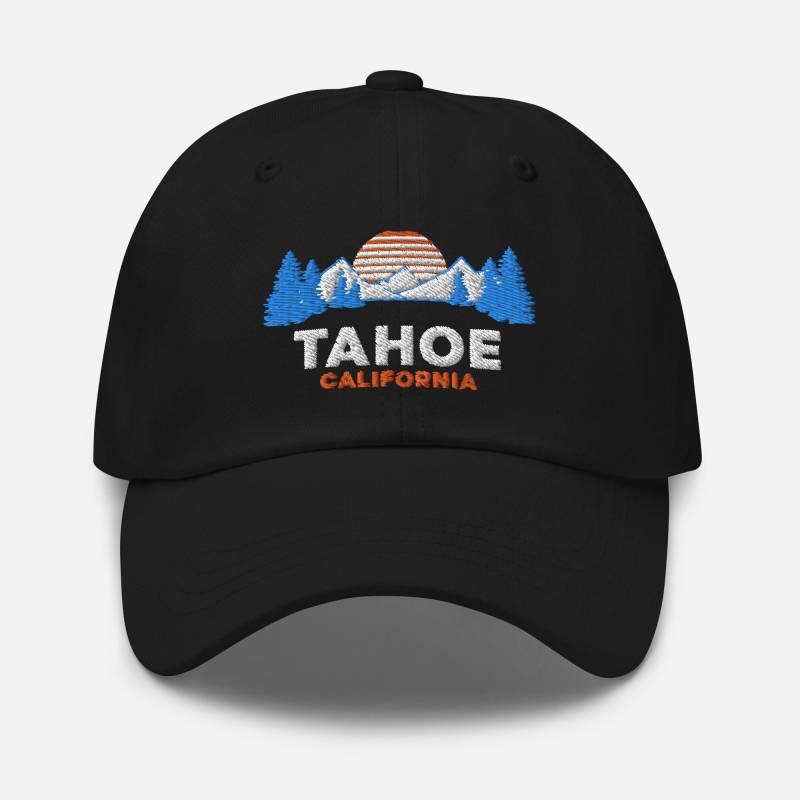 Lake Tahoe Dad Hat - Adjustable California Embroidered Baseball Cap Stylish Outdoor Adventure Gift Idea von AnneStitchy