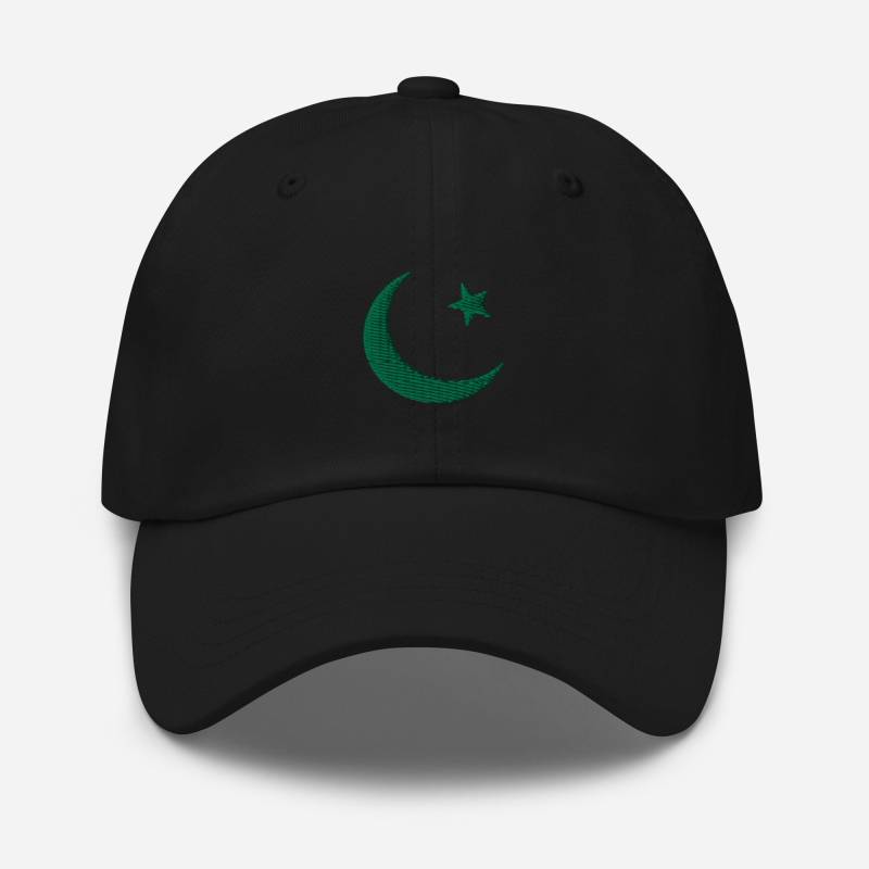 Pakistani Dad-Hat, Pakistan Crescent Moon & Stars Embroidered Patch Flag, Souvenir Gifts - Multiple Colors von AnneStitchy
