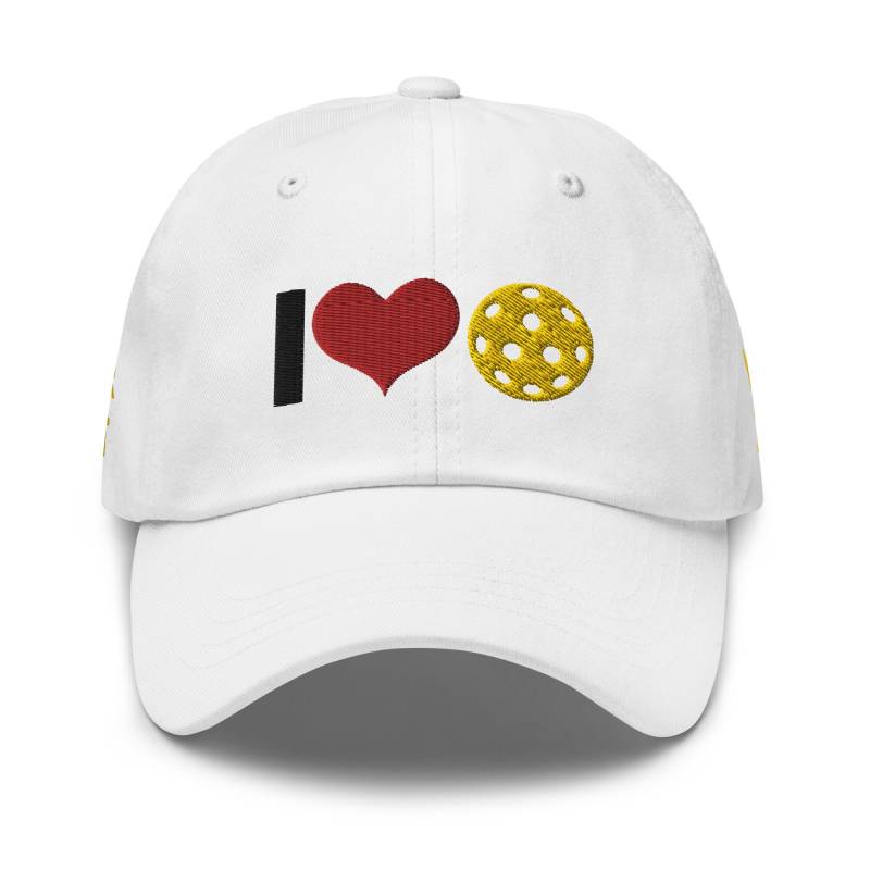Pickleball Lover Gift, Dad Hat, Your Text Personalized Embroidered Unisex Adjustable Baseball Cap - Multiple Colors von AnneStitchy