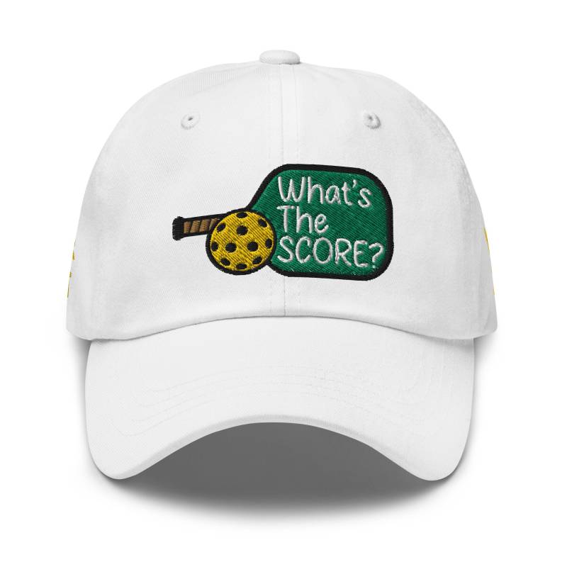 Pickleball Lover Gift, Dad Hat, Your Text Personalized Embroidered Unisex Adjustable Baseball Cap - Multiple Colors von AnneStitchy