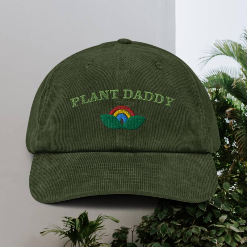 Plant Daddy Corduroy Dad Hat For Lover - Multiple Colors von AnneStitchy