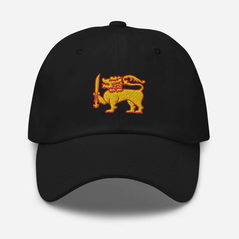 Sri Lankan Dad-Hat, Lanka Embroidered Patch Flag, Ceylon South Asia Souvenir Gifts - Multiple Colors von AnneStitchy