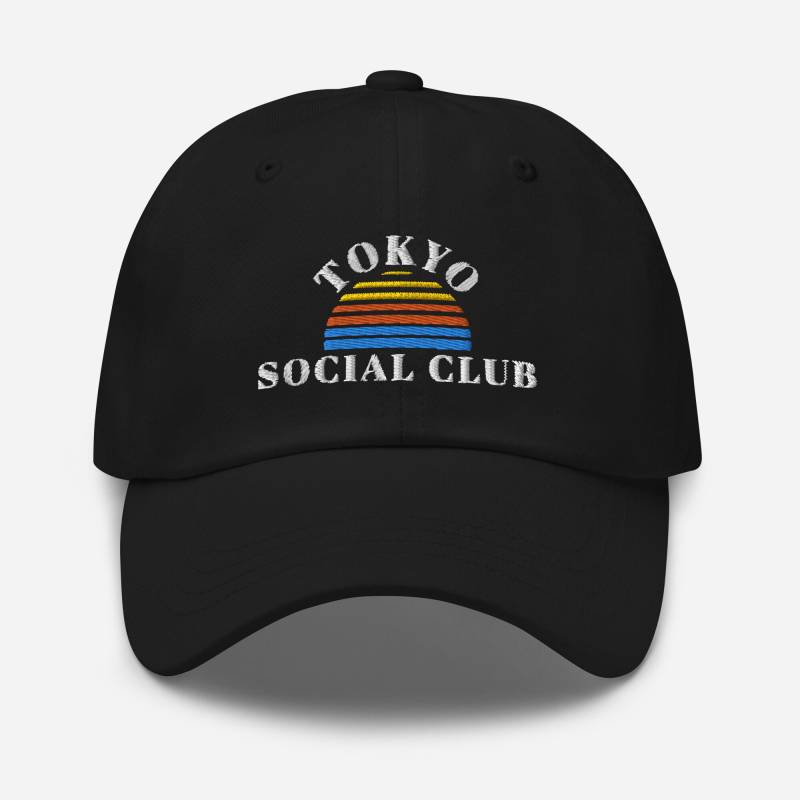Tokyo Social Club Dad Hat - Adjustable Embroidered Baseball Cap Stylish Outdoor Adventure Gift Idea von AnneStitchy