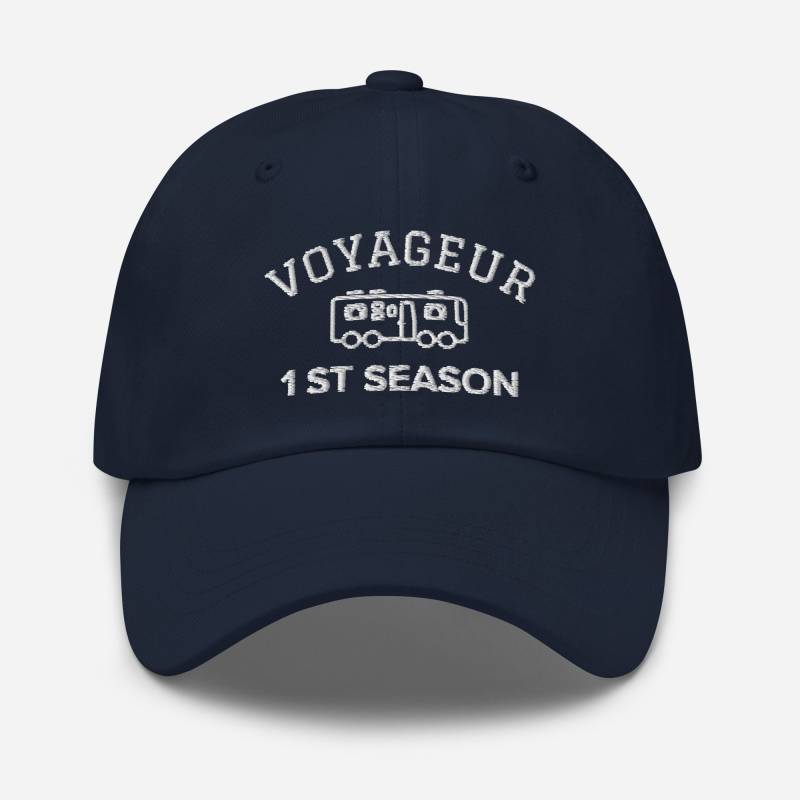 Voyageur Camping Hat, Embroidered Baseball Dad Cap, Camper Van Hiking Fall Trending Hat von AnneStitchy
