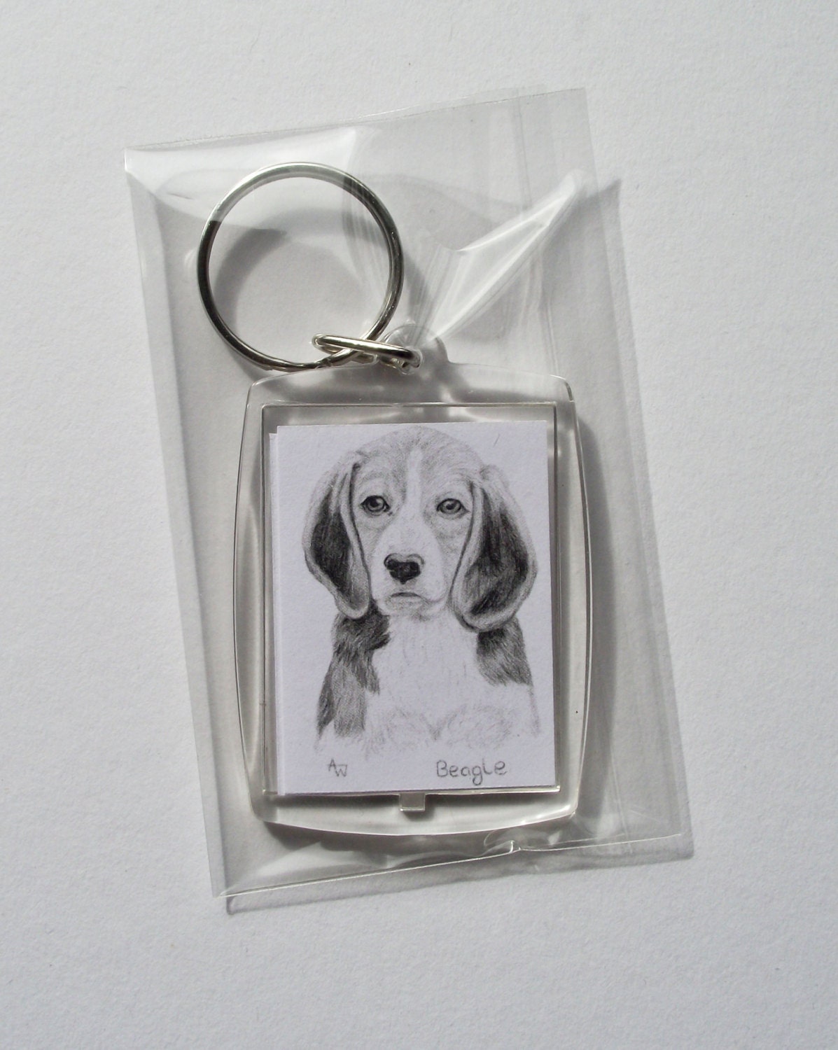 Beagle Hund Schlüsselanhänger Taschenanhänger Beagle Hund Schlüsselanhänger Taschenanhänger von AnneWassellArt
