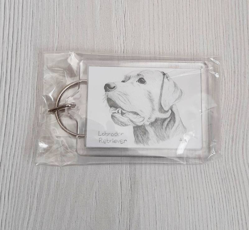 Labrador Retriever Hund Schlüsselring Tasche Charm Schlüsselanhänger Labrador Retriever Hund Schlüsselring Tasche Charm Schlüsselanhänger von AnneWassellArt