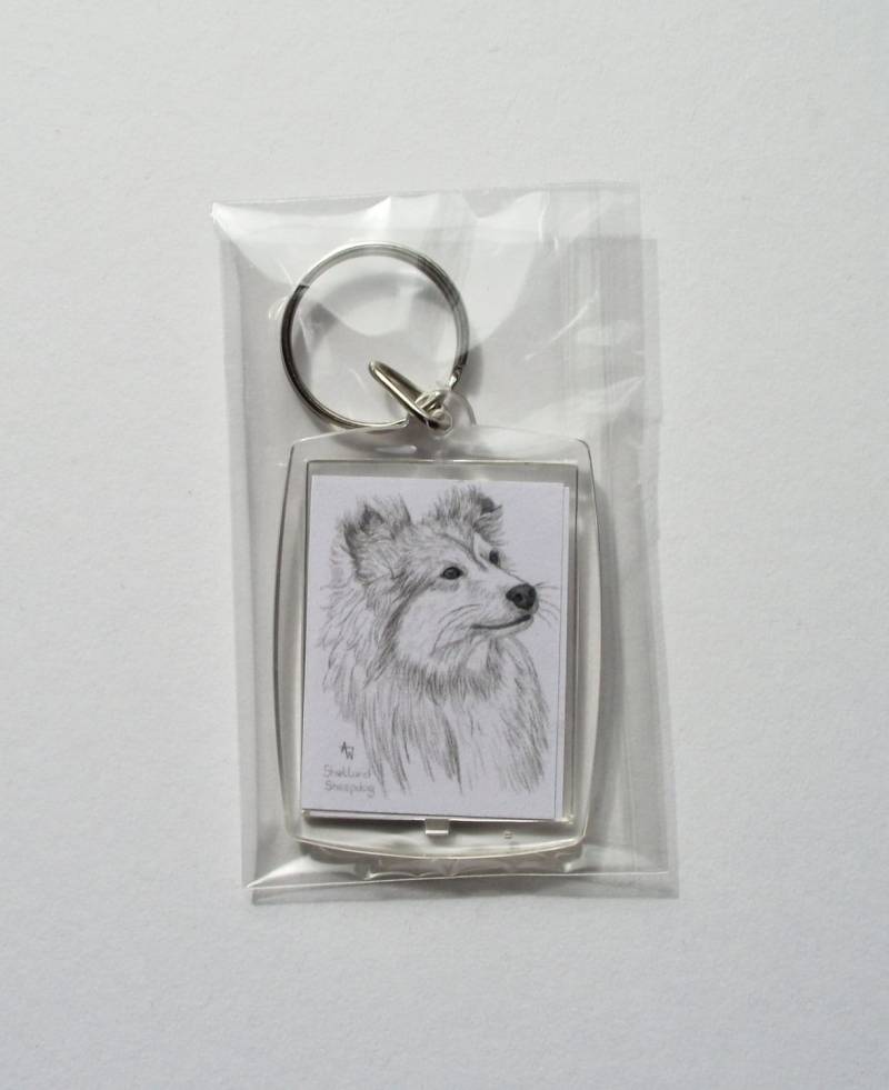 Shetland Sheepdog Schlüsselanhänger Sheltie Hund Taschenanhänger Shetland Sheepdog Schlüsselanhänger Sheltie Hund Taschenanhänger von AnneWassellArt