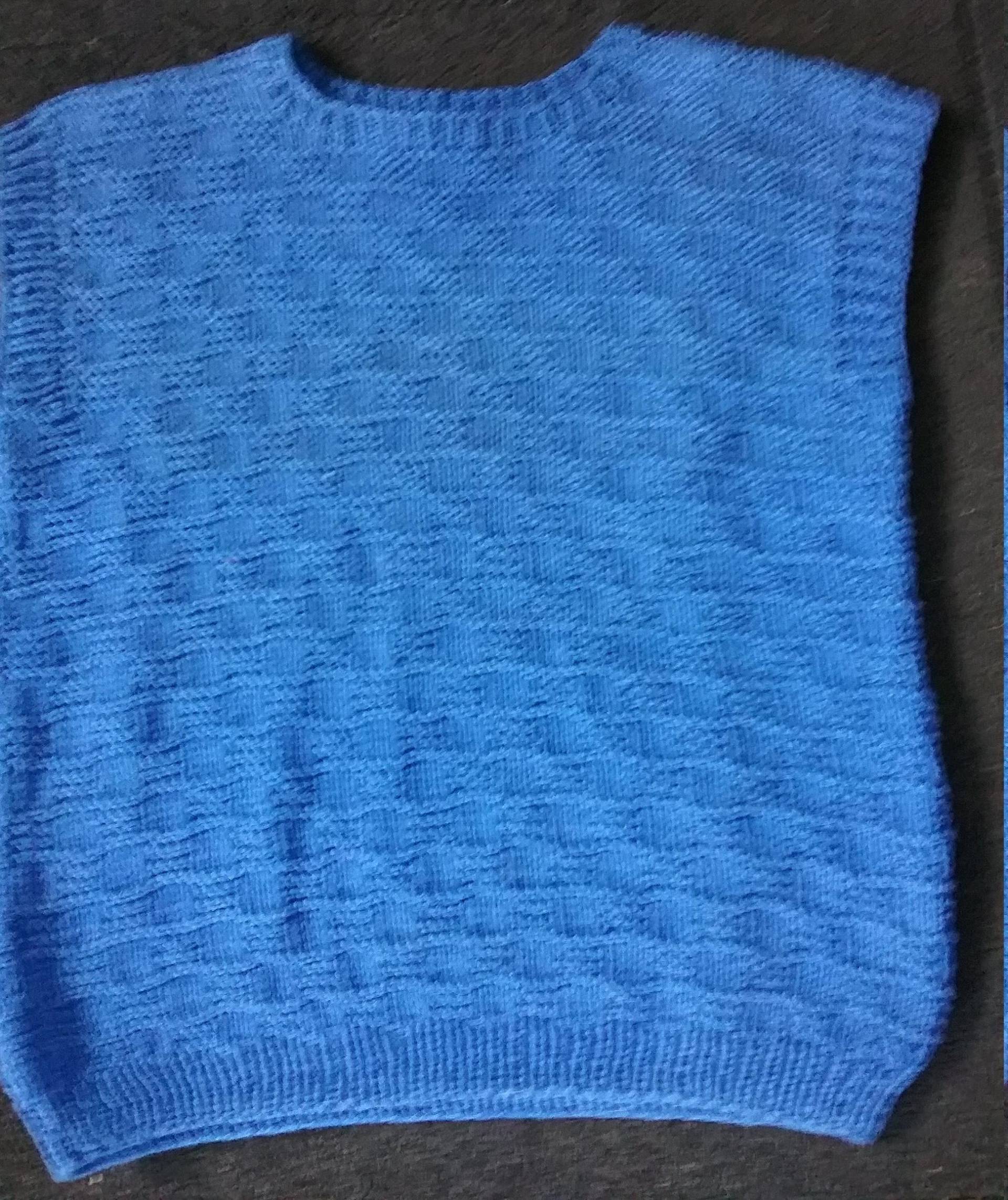 Handgefertigt, Pullunder, Strick - Top Mit Muster, Baumwolle, Unikat, Vintage von Annehats