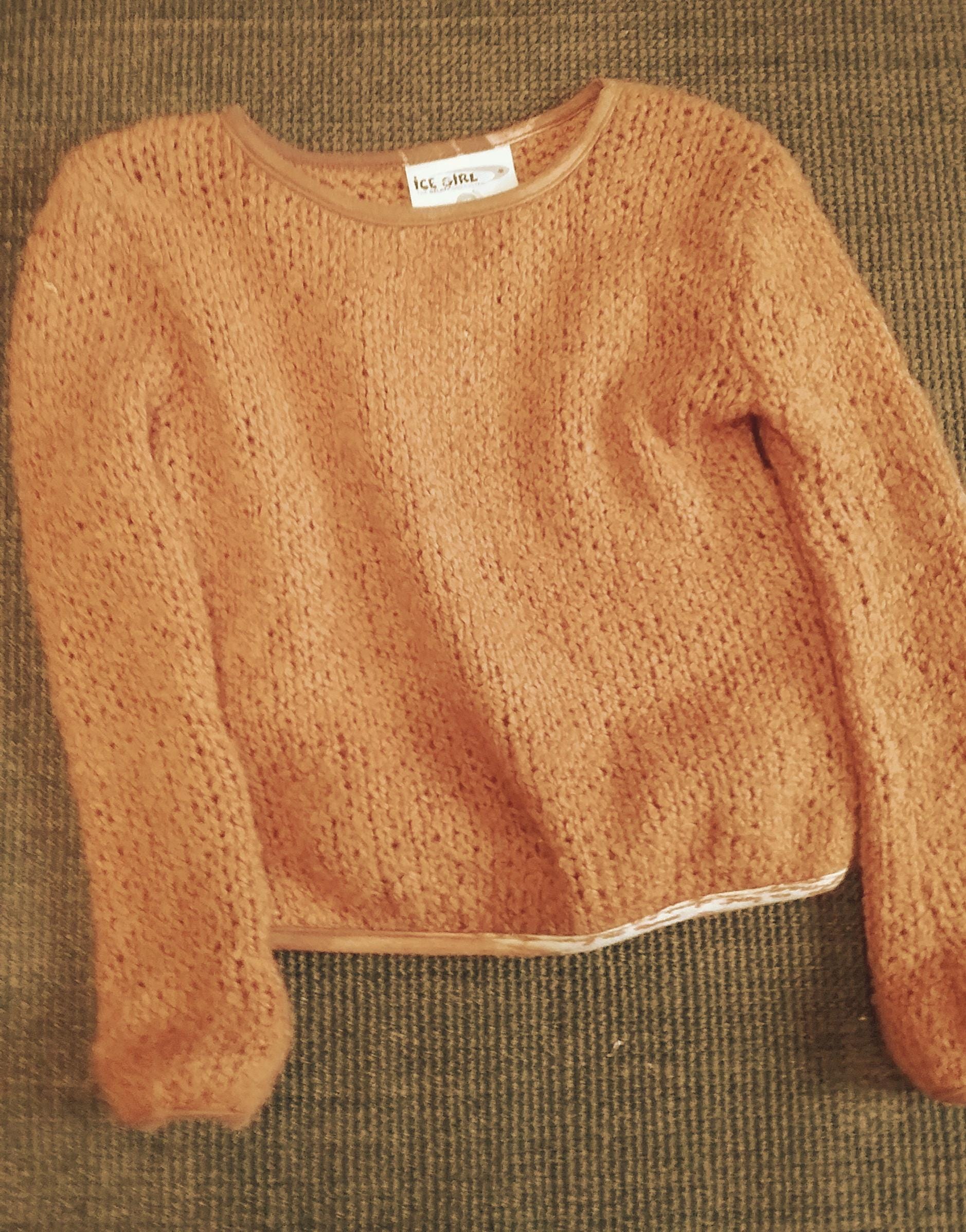 Sale 30% Pulli, Pullover, Handstrickoptik, Grob, Locker, Leicht, Girls, Mädchen, Ice Girl Gelati, Vintage von Annehats