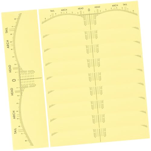 Anneome 10 Stück Augenbrauen Lineal Aufkleber Präzises Werkzeug für Augenbrauen Makeup Positionierungshilfe für Microblading Einfach zu Bedienen Wiederverwendbar für Symmetrie von Anneome