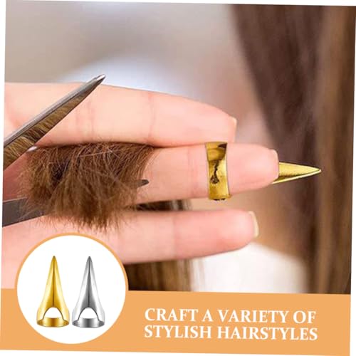 Anneome 10 Stück Teiliges Metall Haartrennring in Gold und Silber Punkige Haarschmuck Fingerringe für Präzises Parting Flechten und Styling Vielseitiges Cosplay Zubehör für Salon und von Anneome