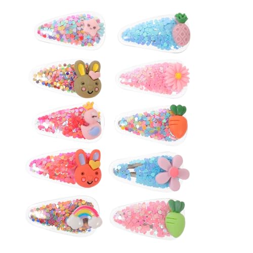 Anneome 10 Stück Teiliges Niedliche Kaninchen Haarklammern für Mädchen Schonend und Stylisch Transparente Bunte PVC Haarspangen mit Süßem Cartoon Design Bequeme Haarschmuck Accessoires Anneome 10 Stück Teiliges Niedliche Kaninchen Haarklammern für Mädchen Schonend und Stylisch Transparente Bunte PVC Haarspangen mit Süßem Cartoon Design Bequeme Haarschmuck Accessoires von Anneome