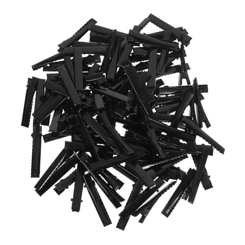 Anneome 100 Stück Haarspangen für Damen Schwarze Metall-duckbill Clips Einzahn Haarklammern für Schnelles Fixieren und Vielseitiges Styling Leichte Handgefertigte Haarclips für Alltag und von Anneome