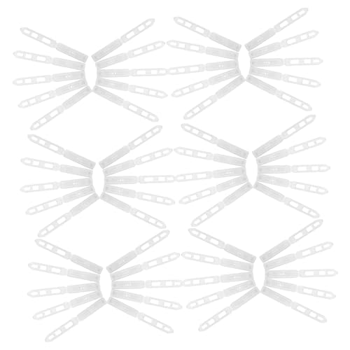 Anneome 100 Stück Transparente Kunststoff Haarclips mit Zähnen Kleine Snap Haarklammern für Sichere PP Haarschmuck Basen für DIY Leicht Schonend und Stabil für Mädchen und Haustiere von Anneome