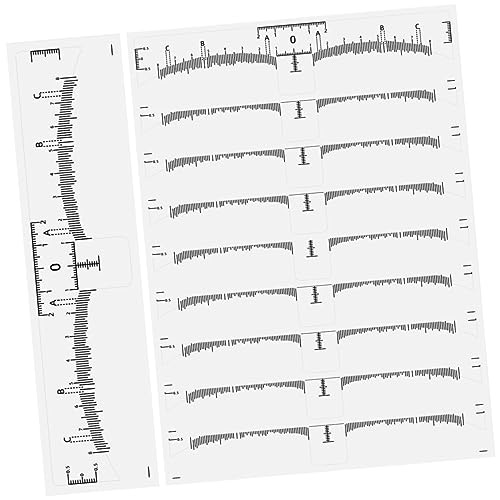 Anneome 10stücke Augenbrauen Aufkleber Augenbrauenformer Zum Positionieren Professionelles Augenbrauenlineal Für Microblading Make-up Werkzeuge Mädchen Augenbrauen Make-up Werkzeuge von Anneome