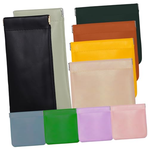 Anneome 10stücke Kosmetikbeutel Aus Pu Für Damen Kleine Tragbare Schminktasche Mit Reißverschluss Make-up-Beutel Für Reisen Fitnessstudio Und Camping Zur Aufbewahrung Von Kosmetika von Anneome