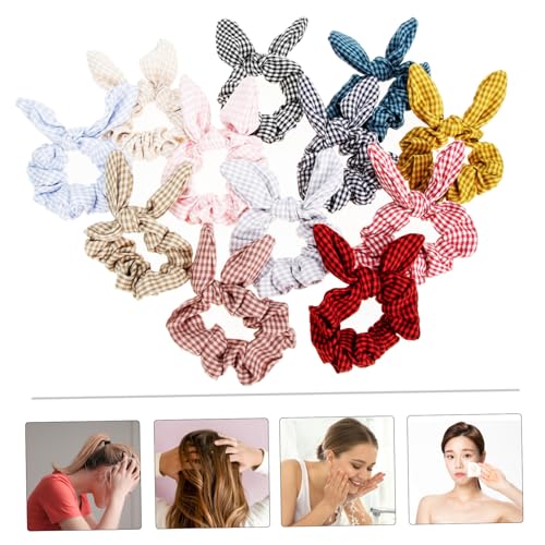 Anneome 12 Stück Teiliges Elastische Haargummis mit Stoff Nahtloses Design Weiche Haarschleifen mit Niedlichen Hasenohren Schonend für Haarlängen für Damen und Mädchen Modisches Anneome 12 Stück Teiliges Elastische Haargummis mit Stoff Nahtloses Design Weiche Haarschleifen mit Niedlichen Hasenohren Schonend für Haarlängen für Damen und Mädchen Modisches von Anneome