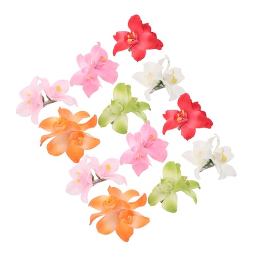 Anneome 12 Stück Teiliges Künstliche Blumen Haarspangen Boho-stil Dekorative Haarclips mit Realistischem Design Leicht und Langlebig für Sommerstrand Urlaub Partys Damen und Mädchen von Anneome