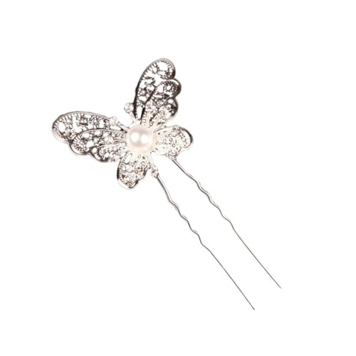 Anneome 12 Stück Teiliges U Förmiges Haarnadel mit Vintage Inspiriertem Schmetterlingsdesign Metall mit Strassbesatz Eleganter Haarschmuck für Damen für Hochzeiten Partys Zöpfe und Alltag von Anneome