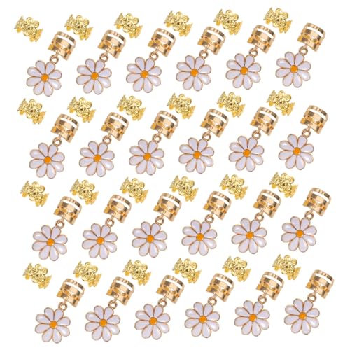 Anneome 135 Stück Teiliges Haaraccessoire mit Blumen-design Leichte Legierungs-haarringe für Zöpfe Modische und Bequeme Haarschmuck-accessoires für Frauen Vielseitig für Alltag und von Anneome