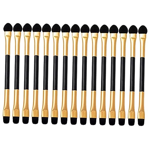 Anneome 15 Stück Teiliges Doppelseitiges Lidschatten Kleine Tragbare Make Up Pinsel für Damen Vielseitig Verwendbar für Augenpartie Lippen und Nase Robust und Einfach zu Handhaben von Anneome