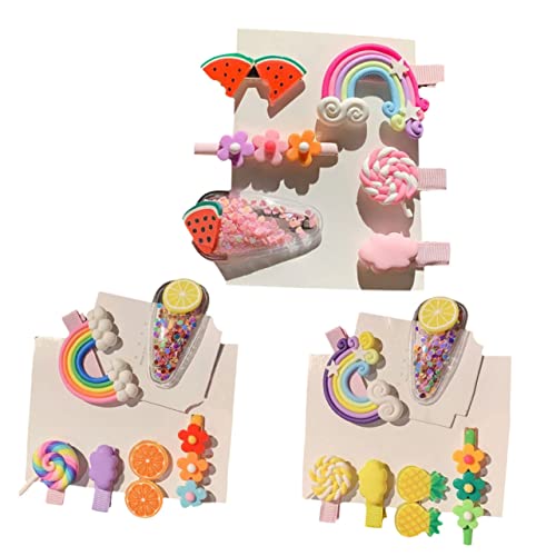 Anneome 18 Stück Teiliges Buntes Haarschmuck für Mädchen Leichte und Langlebige Resin Bobby Pins und Haarklammern Einfach zu Befestigen für Neugeborene Kleinkinder und Zufällige Farbe von Anneome