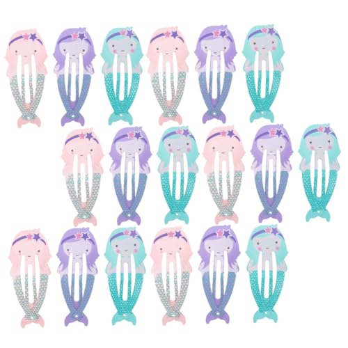 Anneome 18 Stück Teiliges Meerjungfrau haarspangen Mädchen Bunte Langlebige Haarklammern Sicher und Rutschfest für Alltag Geburtstag Party Cosplay und Festliche Anlässe von Anneome