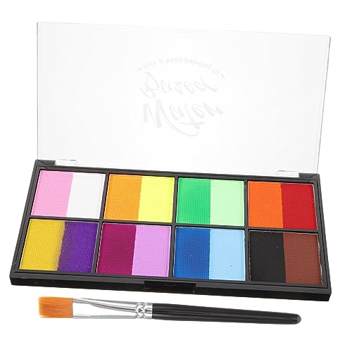 Anneome 1satz Farben Wasserlösliche Körpermalfarben Set Für Kreative Gesichts Und Körperbemalung Für Karneval Halloween Und Cosplay Inkl Pinsel Hautfreundlich Und Leicht Abwaschbar von Anneome