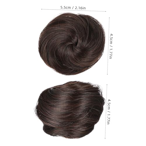 Anneome 2 Haarklammer für Dutt Vielseitig für Lange Kurze und Lockige Haare Stabile Space Buns Extensions Modisches Design Langlebige Haarverlängerung für Damen von Anneome