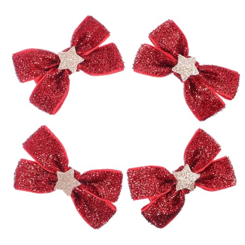 Anneome 2 Paare Schleifen Haargummis Haarschmuck Weihnachts Haarring Haarschleifen für Mädchen Festliche Haarbänder Rosa Rot Accessoire für Party Anneome 2 Paare Schleifen Haargummis Haarschmuck Weihnachts Haarring Haarschleifen für Mädchen Festliche Haarbänder Rosa Rot Accessoire für Party von Anneome