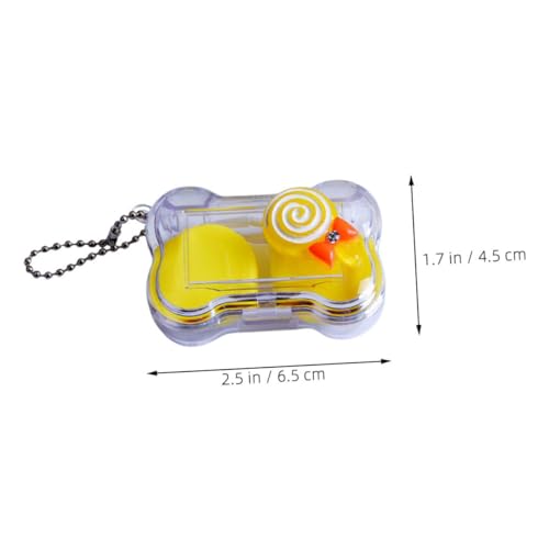 Anneome 2 Sätze Bunter Kontaktlinsenbehälter Reisegröße Auslaufsicherer Kosmetik linsenhalter für Weiche Linsen Tragbare Aufbewahrung Einfach zu Öffnen Langlebig für Damen Zufällige Farbe von Anneome