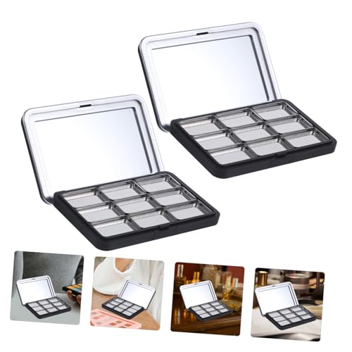 Anneome 2 Sätze Leere Kompakte Lidschatten Blush palette aus Geruchsneutralem Langlebigem Material Tragbarer Make up Organizer für Frauen Vielseitig für Lippenstift Puder Foundation von Anneome