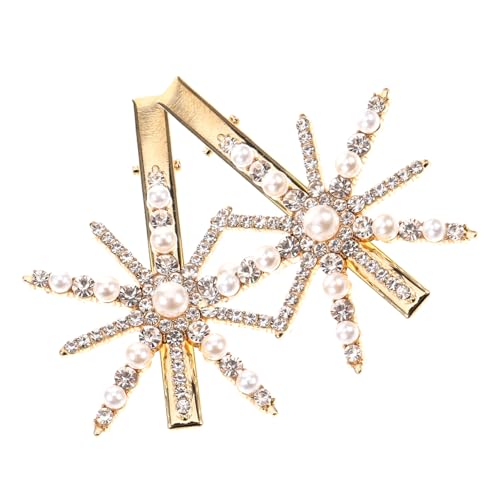 Anneome 2 Stck. Schneeflocken Haarspangen mit Perlen und Funkelnden Strasssteinen Haarklammern für Damen Sicherer Modischer Schmuck für Alltag Hochzeit und Festtage Anneome 2 Stck. Schneeflocken Haarspangen mit Perlen und Funkelnden Strasssteinen Haarklammern für Damen Sicherer Modischer Schmuck für Alltag Hochzeit und Festtage von Anneome